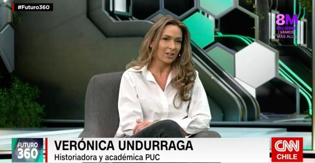 Profesora Verónica Undurraga conversa en CNN Chile sobre la brecha de género en la ciencia 